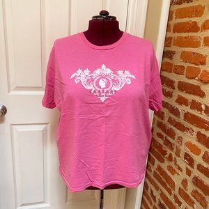 Caesars Embellished Pink Short Sleeve Tee